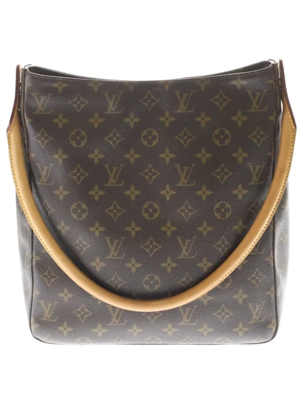 Louis Vuitton Looping GM Shoulder Back Monogram Leather Brown Handbag